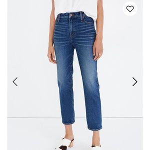 Madewell Mid-Rise Straight Jeans Carsondale Wash